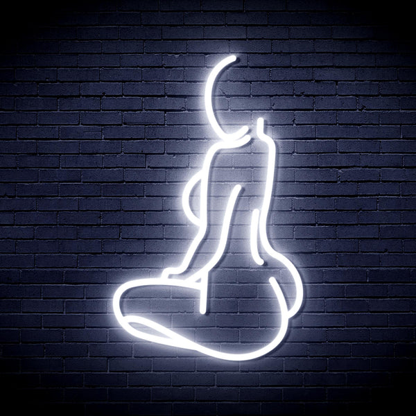 advpro-lady-back-shape-ultra-bright-led-neon-sign-fnu0267 - White