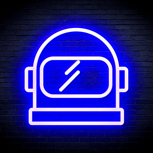 advpro-astronaut-helmet-ultra-bright-led-neon-sign-fnu0269 - Blue
