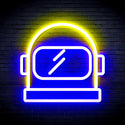 advpro-astronaut-helmet-ultra-bright-led-neon-sign-fnu0269 - Blue & Yellow