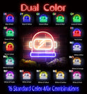 advpro-astronaut-helmet-ultra-bright-led-neon-sign-fnu0269 - Dual-Color