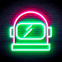 advpro-astronaut-helmet-ultra-bright-led-neon-sign-fnu0269 - Green & Pink