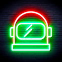 advpro-astronaut-helmet-ultra-bright-led-neon-sign-fnu0269 - Green & Red