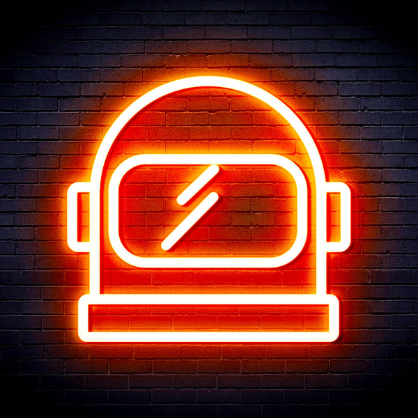 advpro-astronaut-helmet-ultra-bright-led-neon-sign-fnu0269 - Orange