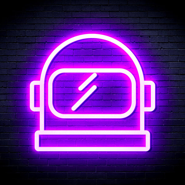 advpro-astronaut-helmet-ultra-bright-led-neon-sign-fnu0269 - Purple