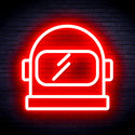 advpro-astronaut-helmet-ultra-bright-led-neon-sign-fnu0269 - Red