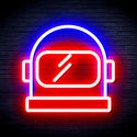 advpro-astronaut-helmet-ultra-bright-led-neon-sign-fnu0269 - Red & Blue