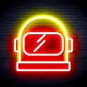 advpro-astronaut-helmet-ultra-bright-led-neon-sign-fnu0269 - Red & Yellow