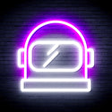 advpro-astronaut-helmet-ultra-bright-led-neon-sign-fnu0269 - White & Purple