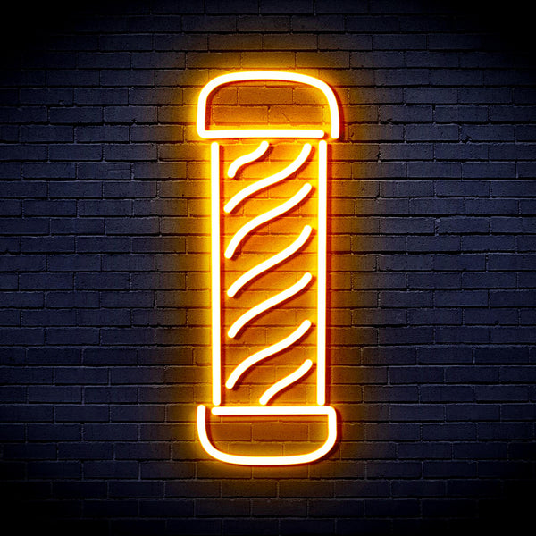 advpro-barber-pole-ultra-bright-led-neon-sign-fnu0270 - Golden Yellow