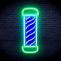 advpro-barber-pole-ultra-bright-led-neon-sign-fnu0270 - Green & Blue