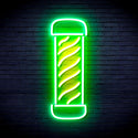 advpro-barber-pole-ultra-bright-led-neon-sign-fnu0270 - Green & Yellow