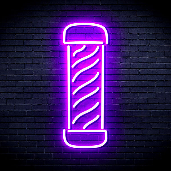 advpro-barber-pole-ultra-bright-led-neon-sign-fnu0270 - Purple