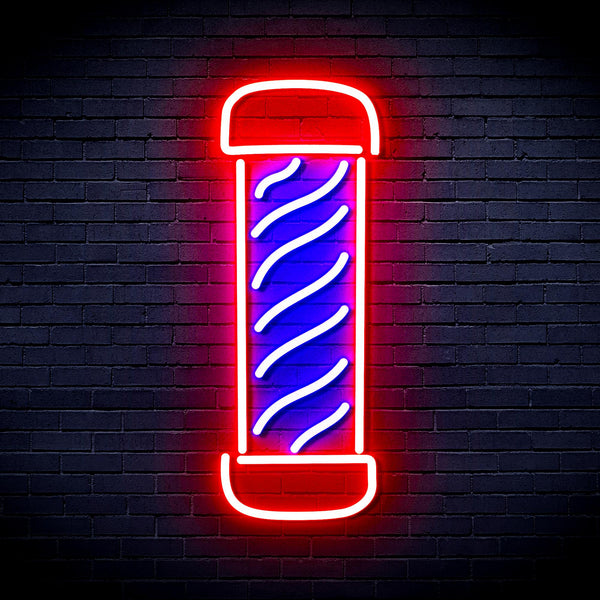 advpro-barber-pole-ultra-bright-led-neon-sign-fnu0270 - Red & Blue