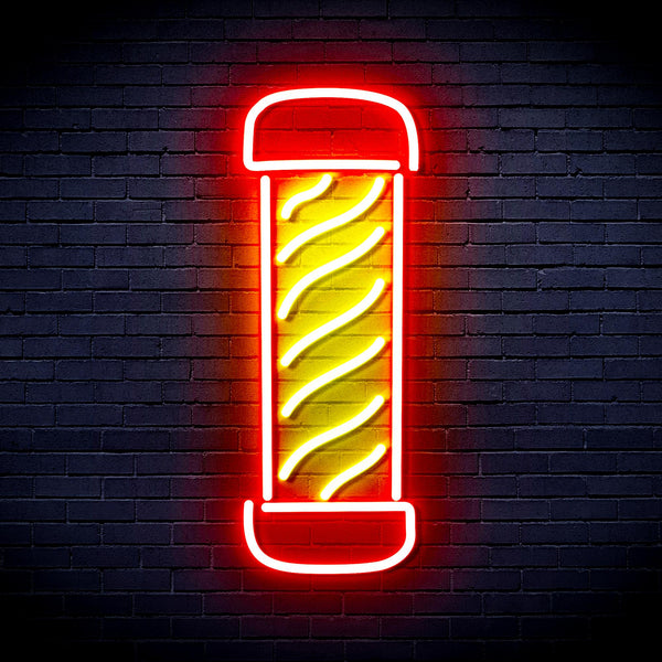 advpro-barber-pole-ultra-bright-led-neon-sign-fnu0270 - Red & Yellow