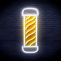 advpro-barber-pole-ultra-bright-led-neon-sign-fnu0270 - White & Golden Yellow