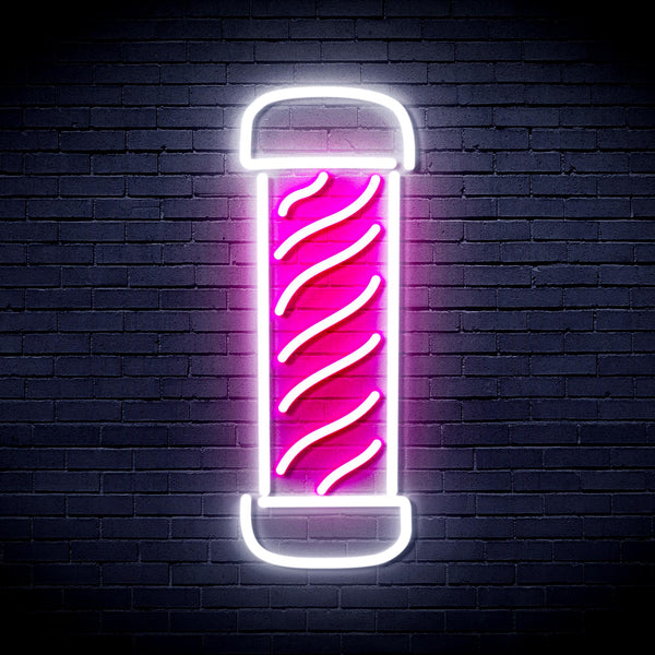 advpro-barber-pole-ultra-bright-led-neon-sign-fnu0270 - White & Pink