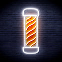 advpro-barber-pole-ultra-bright-led-neon-sign-fnu0270 - White & Orange