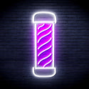 advpro-barber-pole-ultra-bright-led-neon-sign-fnu0270 - White & Purple