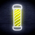 advpro-barber-pole-ultra-bright-led-neon-sign-fnu0270 - White & Yellow