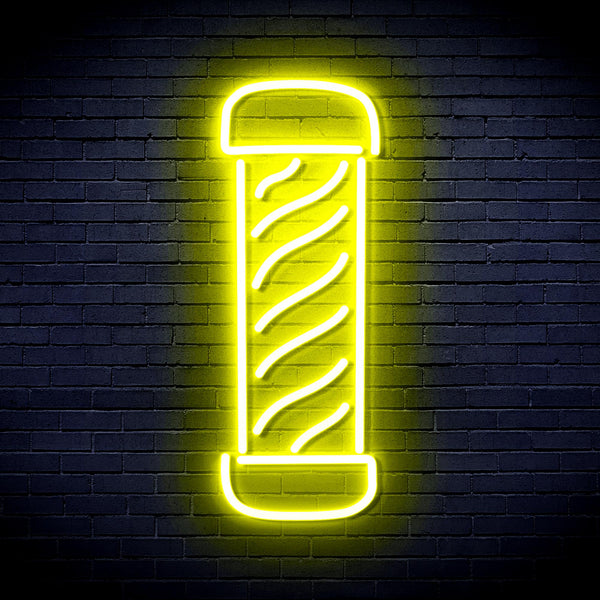 advpro-barber-pole-ultra-bright-led-neon-sign-fnu0270 - Yellow