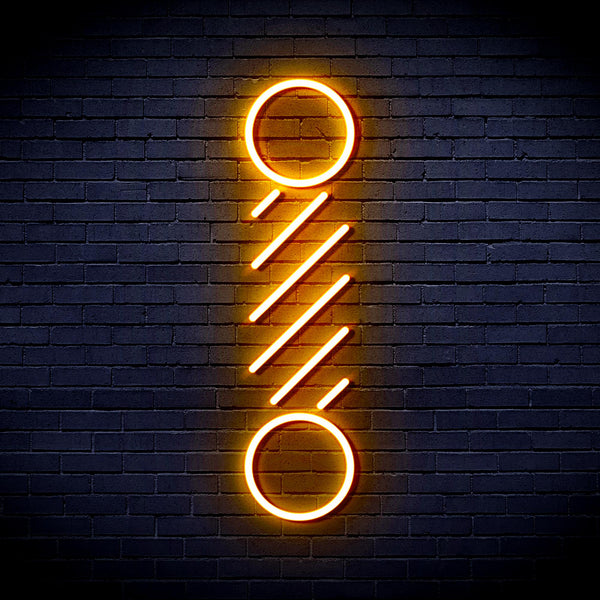 advpro-barber-pole-ultra-bright-led-neon-sign-fnu0271 - Golden Yellow