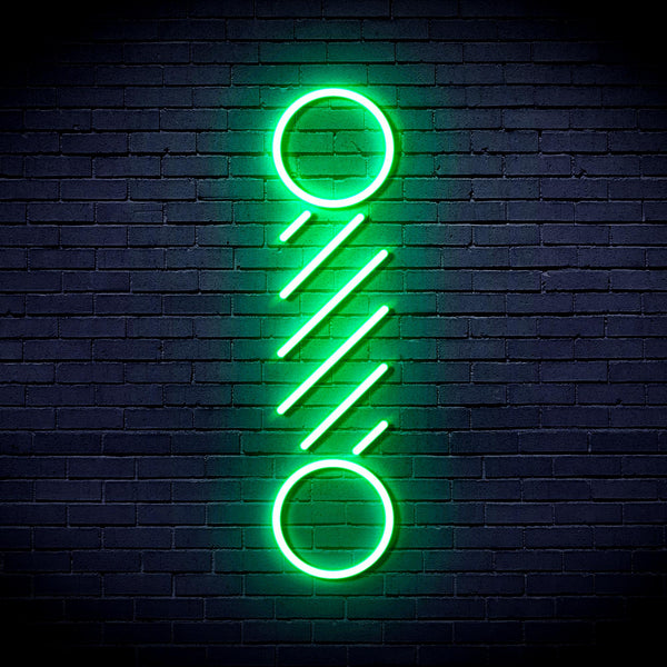 advpro-barber-pole-ultra-bright-led-neon-sign-fnu0271 - Green