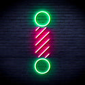 advpro-barber-pole-ultra-bright-led-neon-sign-fnu0271 - Green & Pink