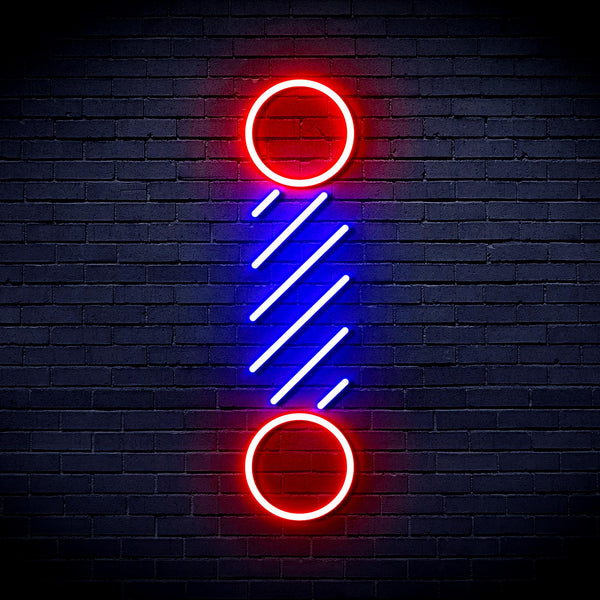 advpro-barber-pole-ultra-bright-led-neon-sign-fnu0271 - Red & Blue
