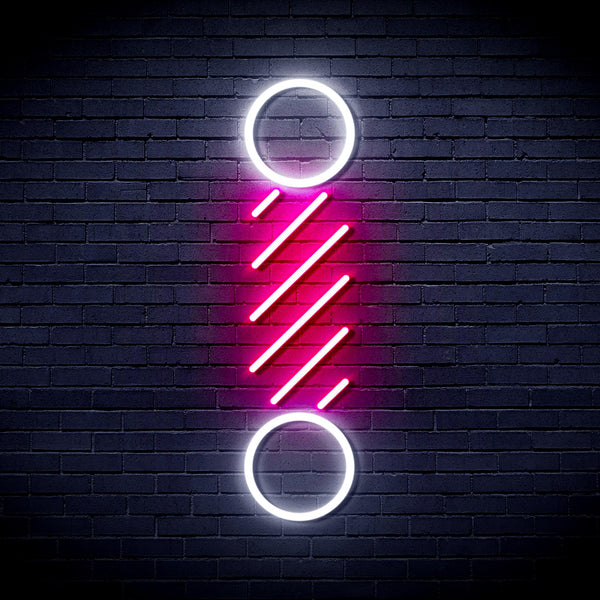 advpro-barber-pole-ultra-bright-led-neon-sign-fnu0271 - White & Pink