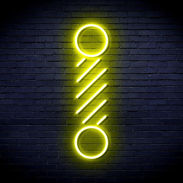 advpro-barber-pole-ultra-bright-led-neon-sign-fnu0271 - Yellow