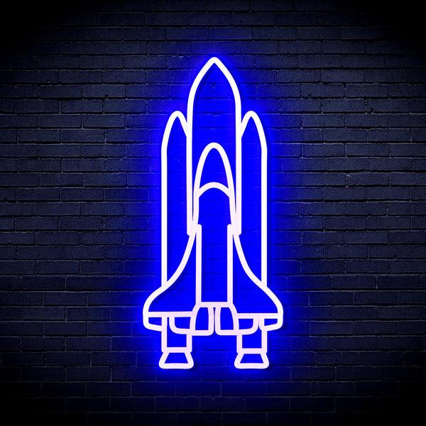 advpro-spaceship-ultra-bright-led-neon-sign-fnu0273 - Blue