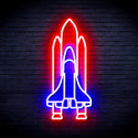 advpro-spaceship-ultra-bright-led-neon-sign-fnu0273 - Blue & Red