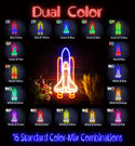 advpro-spaceship-ultra-bright-led-neon-sign-fnu0273 - Dual-Color