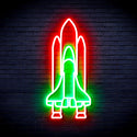 advpro-spaceship-ultra-bright-led-neon-sign-fnu0273 - Green & Red
