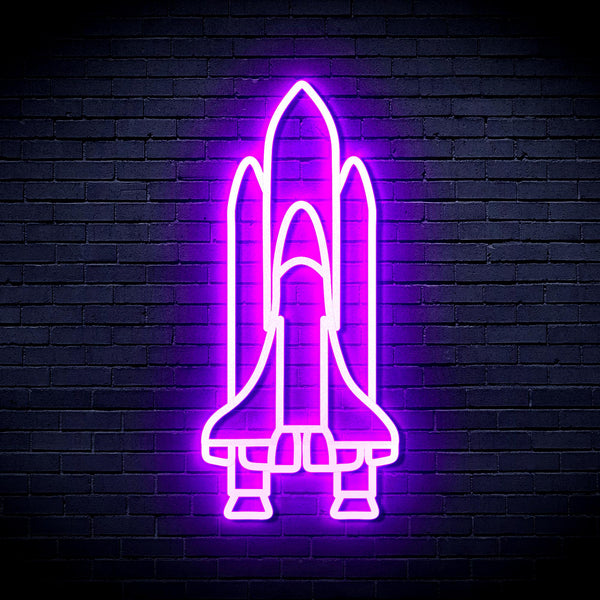 advpro-spaceship-ultra-bright-led-neon-sign-fnu0273 - Purple