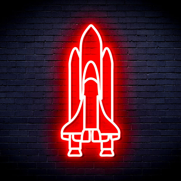 advpro-spaceship-ultra-bright-led-neon-sign-fnu0273 - Red