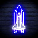 advpro-spaceship-ultra-bright-led-neon-sign-fnu0273 - White & Blue
