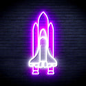 advpro-spaceship-ultra-bright-led-neon-sign-fnu0273 - White & Purple