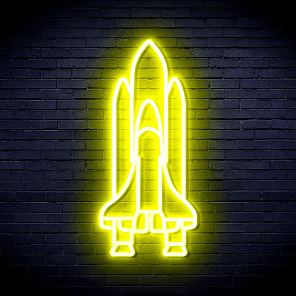 advpro-spaceship-ultra-bright-led-neon-sign-fnu0273 - Yellow