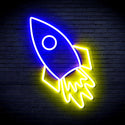 advpro-rocket-ultra-bright-led-neon-sign-fnu0274 - Blue & Yellow
