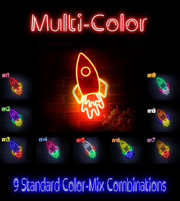 advpro-rocket-ultra-bright-led-neon-sign-fnu0274 - Multi-Color