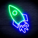 advpro-rocket-ultra-bright-led-neon-sign-fnu0274 - Green & Blue