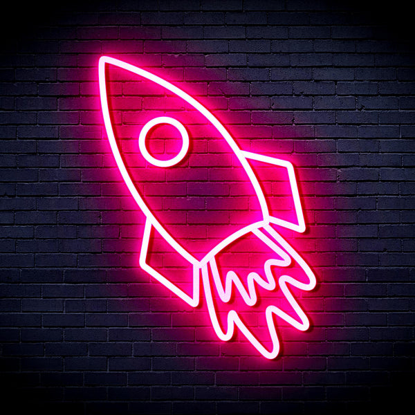 advpro-rocket-ultra-bright-led-neon-sign-fnu0274 - Pink