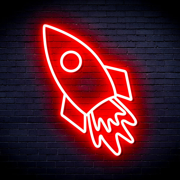 advpro-rocket-ultra-bright-led-neon-sign-fnu0274 - Red