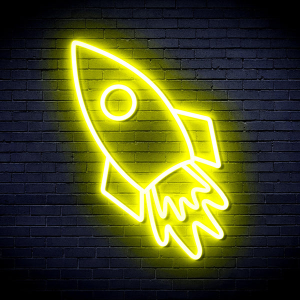 advpro-rocket-ultra-bright-led-neon-sign-fnu0274 - Yellow