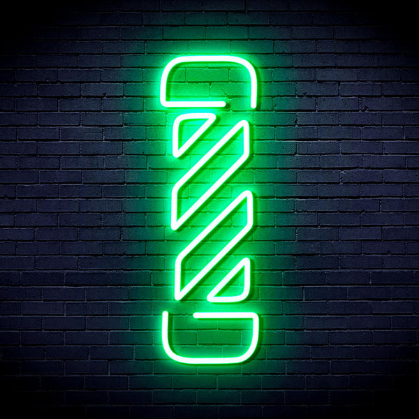 advpro-barber-pole-ultra-bright-led-neon-sign-fnu0276 - Green