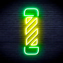 advpro-barber-pole-ultra-bright-led-neon-sign-fnu0276 - Green & Yellow
