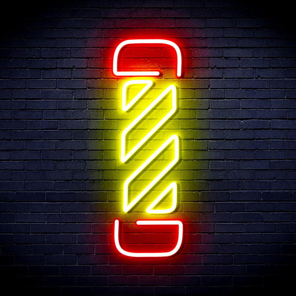 advpro-barber-pole-ultra-bright-led-neon-sign-fnu0276 - Red & Yellow