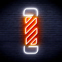 advpro-barber-pole-ultra-bright-led-neon-sign-fnu0276 - White & Orange