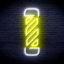 advpro-barber-pole-ultra-bright-led-neon-sign-fnu0276 - White & Yellow